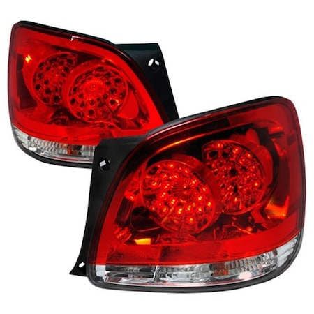 Overtime LED Tail Lights for 98 to 05 Lexus GS300- Red - 17 x 23 x 8 in. OV3190222